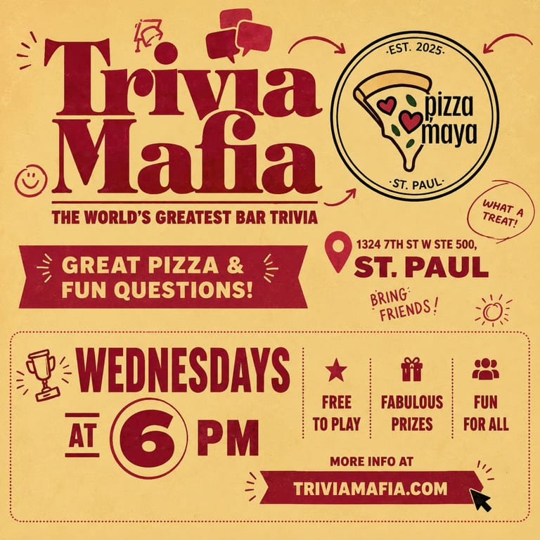 Trivia Mafia Wednesdays at Pizza Maya